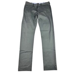J.Crew Driggs Flex Chino Pants Mens 32x31* Slim Fit Straight Leg Charcoal Grey